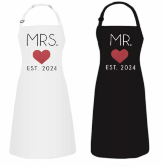 Couples Kitchen Aprons