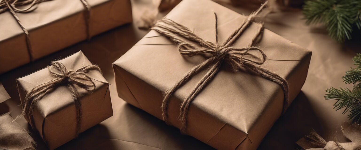 Eco-friendly gift wrapping