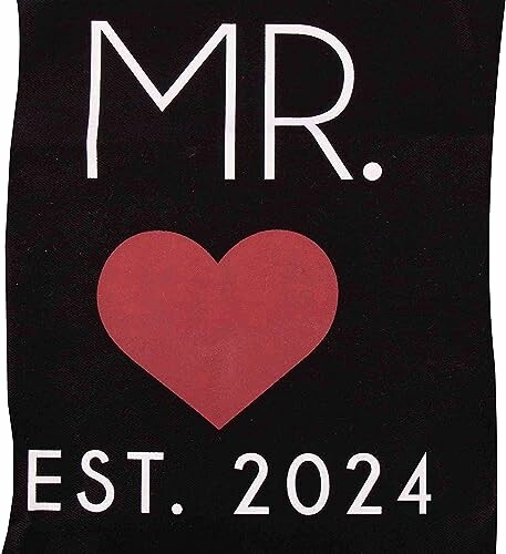 MR. with heart and EST. 2024 text